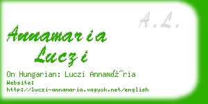 annamaria luczi business card